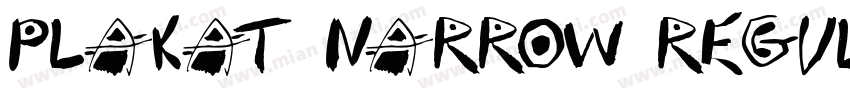 Plakat Narrow Regula字体转换